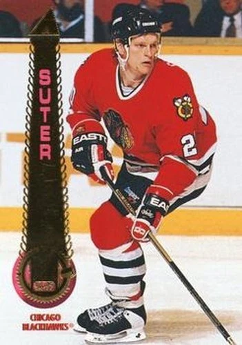 #137 Gary Suter - Chicago Blackhawks - 1994-95 Pinnacle Hockey - Image 1 of 1