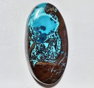 59.55 Cts Natural Azurite Cabochon Gemstone 37.9x20.9x7.5 MM - Picture 1 of 3