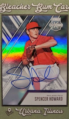 2017 Panini Elite Extra Edition Prospect Auto Spencer  Howard Rookie Phillies  - Image 1 of 3