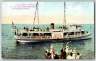 Catalina Island, California - Power Boats & Submarine Gardens - Vintage Postcard