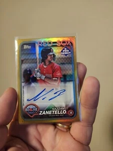 Autógrafo lámina de oro Topps Pro debut 2024 01/50 Nazzan Zanetello - Imagen 1 de 3