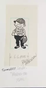 "Comic Artist" Bill Morrow Hand Signed Original Sketch COA - Picture 1 of 2