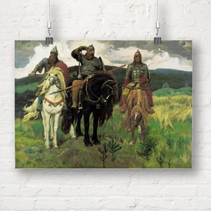 Viktor Vasnetsov: Bogatyrs/Kriegerritter. Fine Art Print/Poster - Bild 1 von 1