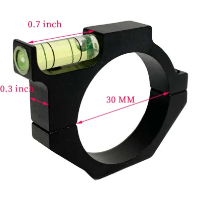 Rifle Scope Spirit Bubble Level with 30mm Ring Mount Holder Riflescope Tube Ring