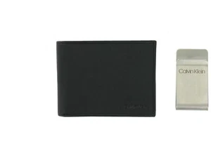 Calvin Klein Men's RFID Protected Bi-Fold Wallet/ Money Clip Set (Black) - Picture 1 of 8