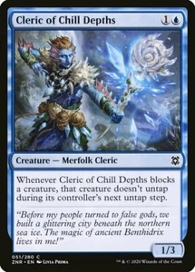 4 Clérigo de Profundidades de Frío 4x x4 - M/NM - Zendikar Rising - SPARROW MAGIC mtg - Imagen 1 de 1