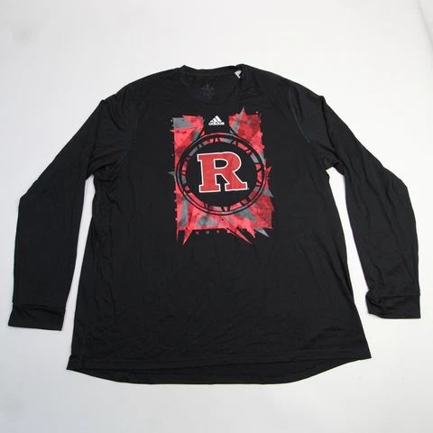 Rutgers Scarlet Knights adidas Aeroready Long Sleeve Shirt Men's Black New Cover