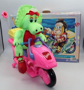 Barney dinosaur vintage Lovely Motorcycle made in Taiwan ultra rare new