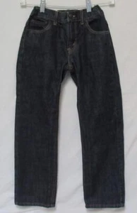 LEVI'S Kids Boys Dark Blue Wash 505 Regular Fit Straight Leg Jeans Size 10 - Picture 1 of 8