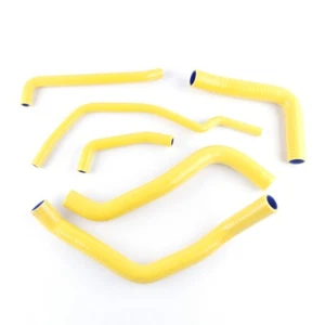 Silicone Radiator Coolant Hose Fit Suzuki GSXR600 GSXR750 2006-2009 07 08 Yellow - Bild 1 von 16