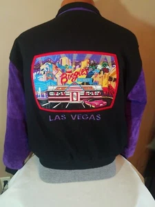  Auto Club Hot Rod Jacke Chenille Wappen Wolle Rockabilly CORVETTE Vegas Diner LG - Bild 1 von 6