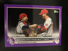 2022 Topps Series Two Overarching Battery #473 Meijer Purple & Rainbow Foil SP