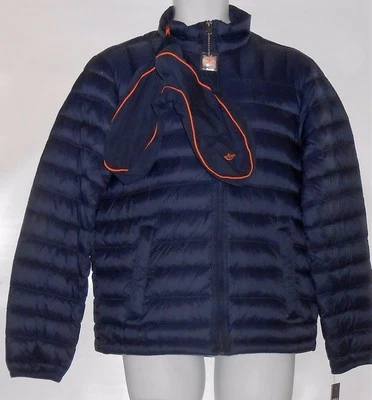 Dockers Men's On-The-Go Down Jacket Packs Into Neck Pillow Navy Small (S) NWT - Image 1 of 4