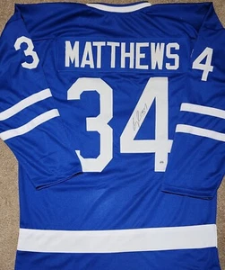Auston Matthews Signed Autographed Toronto Maple Leafs Custom Jersey w/ ACA COA - Picture 1 of 7