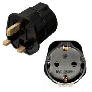 Steckeradapter | 3 Stück | EU zu UK Adapter | CA Zertifiziert - Bild 1 von 3