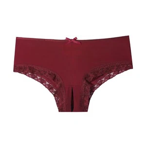 Verano LT277 Damen Sexy Höschen Spitzenschlüpfer Panty Soft Slip XXXL Bordeaux - Bild 1 von 5