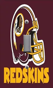 Light Switch Plate Cover with image of SPORTS LOGO WASHINGTON REDSKINS FOOTBALL - Picture 1 of 26