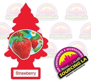 Little Trees Car Air Freshener | Strawberry | 1 piece - Picture 1 of 1