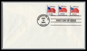 US FDC # 2883-2895 "G" Rate (32c) Old Glory none From Bklt  1994, 9N353 - Picture 1 of 1