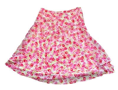 Pierre Cardin Skirt/babydoll Barbie Dress Size 6 Y2K Cherry Print  Side Zipper - Image 1 of 4