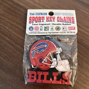 Vintage NFL Buffalo Bills Tag Express Sports Key Chain - Picture 1 of 4