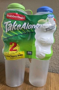 Rubbermaid Takealongs 2 Large Sports Bottles 33oz Each NEW - Picture 1 of 4