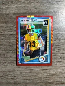 2025 Panini Donruss - Rated Rookie Jack Sawyer #390 Optic Preview Red Pandora... - Bild 1 von 2