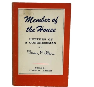VTG 1962 Congressman Clem Miller Letters Political History Politics Book USA - Picture 1 of 24