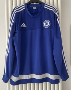 Chelsea FC Adidas 2015/2016 Training Warm Pullover Oberteil Sweater Blau Herren XL - Bild 1 von 7