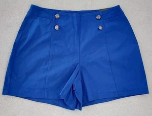 Pantalones Cortos Soho Apparel Para Mujer Talla 1X Azul Botones Verano Vacaciones Comodidad - Imagen 1 de 8
