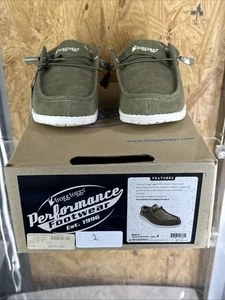 FROGG TOGGS Scarpa stringata uomo Java casual impermeabile oliva TAGLIA 7 - Foto 1 di 4