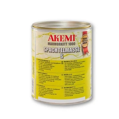 AKEMI Marmorkitt 1000 S / WEISS / 1 Liter Dose / Steinkleber / Kitten / Kleben - Bild 1 von 4
