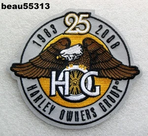 ⭐2008 25th ANNIVERSARY HARLEY DAVIDSON OWNERS GROUP HOG VEST JACKET PATCH - Picture 1 of 1