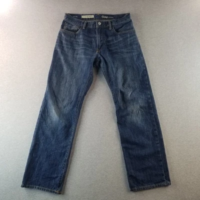 Pantalones de mezclilla Gap para hombre talla 30x30 años 2000 de colección calce estándar lavado oscuro 100 % algodón Normcore bonitos Foto 1 de 4