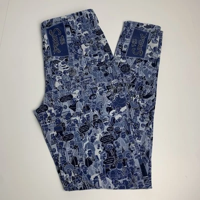 Vintage Iceberg History Leggings The Simpsons 90s Pants Womens Size 44 (8 US) - Image 1 of 4