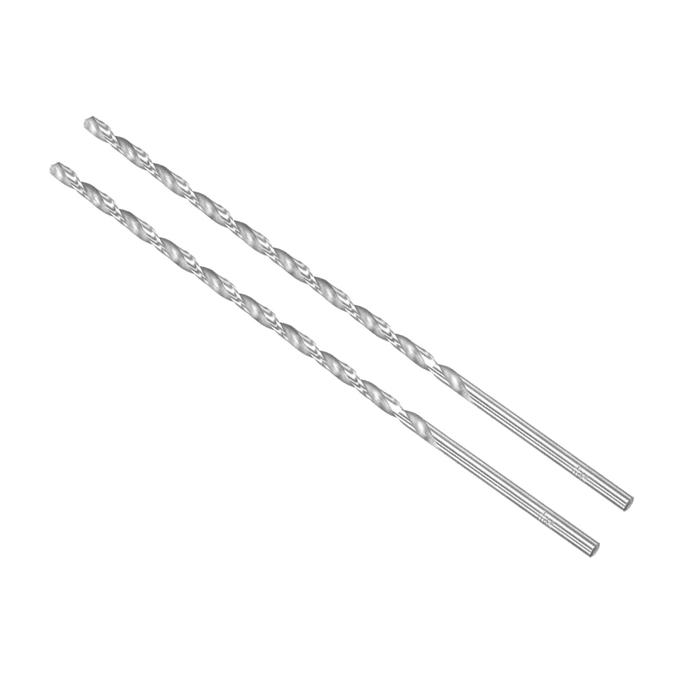 2pcs Extension High Speed Steel Straight Jobber Drill Bits 5.5mm Dia 250mm Long - Image 1 of 4