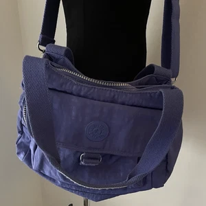 Kipling Purse Felix Shoulder Handbag Purple Crossbody Tote - Picture 1 of 12