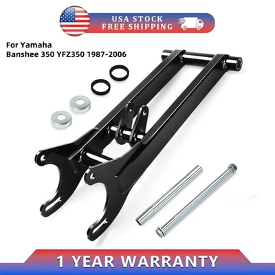 Brazo basculante trasero cromado extendido negro 1987-2006 para Yamaha Banshee 350 YFZ350 +2" Foto 1 de 4