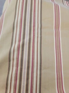 Vintage Striped Cotton Midweight Fabric Piece, Please Read Description - Foto 1 di 6