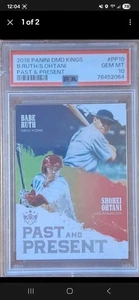 2018 Panini Diamond King Past Present Shohei Ohtani Babe Ruth Rookie  PSA 10 - Picture 1 of 2