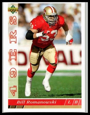 1993 Upper Deck #263 Bill Romanowski - Image 1 of 2
