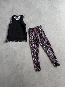 Girls activewear vest top and leggings set size 8-9 years - Picture 1 of 9