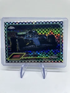 2024 Topps Chrome F1 Lance Stroll Car #84 Checker Flag Refractors - Photo 1 sur 2