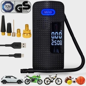 Akku Luftpumpe Elektrische Fahrradpumpe mit Display 10,3bar Kompressor 150psi - Picture 1 of 8