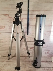 Telescopio trípode ajustable en altura Celestron PowerSeeker 114EQ 21045 - para piezas - Imagen 1 de 9