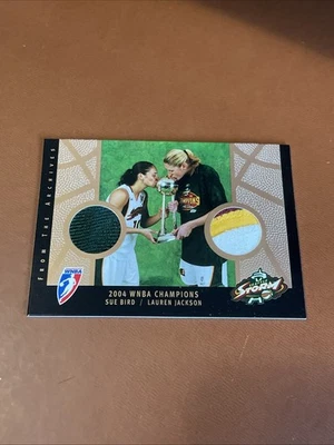2005 Rittenhouse WNBA Sue Bird/Lauren Jackson Dual Jersey Relic - Image 1 of 2