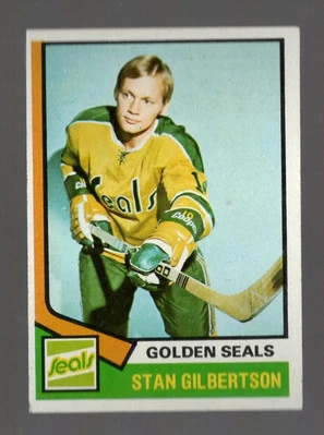 1974-75 Topps Stan Gilbertson California Golden Seals #223 Near Mint or Better - Image 1 of 2