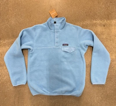 Patagonia Womens Lightweight Synchilla Snap T Pullover Lago Blue Size Small New - Image 1 of 4