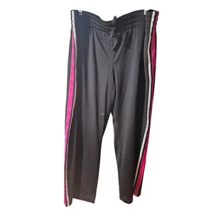 Danskin Now schwarze Sporthose mit rosa-weißen Seitenstreifen XXL - Bild 1 von 6