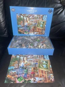 FABRIKVERSIEGELT 2000 TEILE PUZZLE EIN KUNSTWERK MIT BILDREFERENZ GIBSONS - Bild 1 von 4